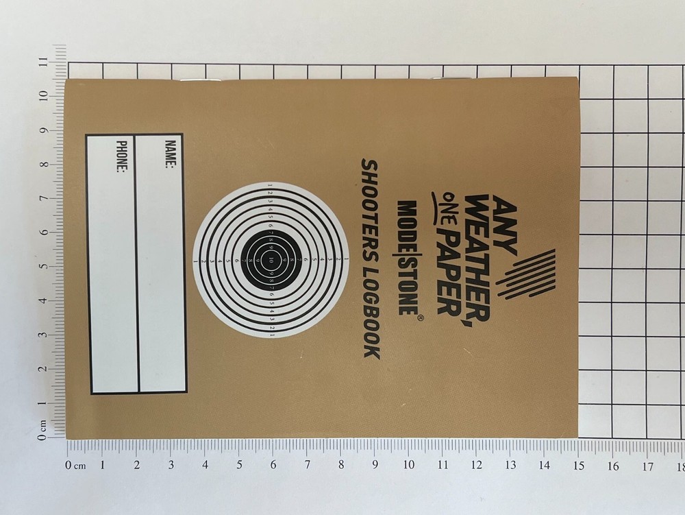 Modestone Shooters Logbook Waterproof Notepad - Shooting Marksmanship Sniper