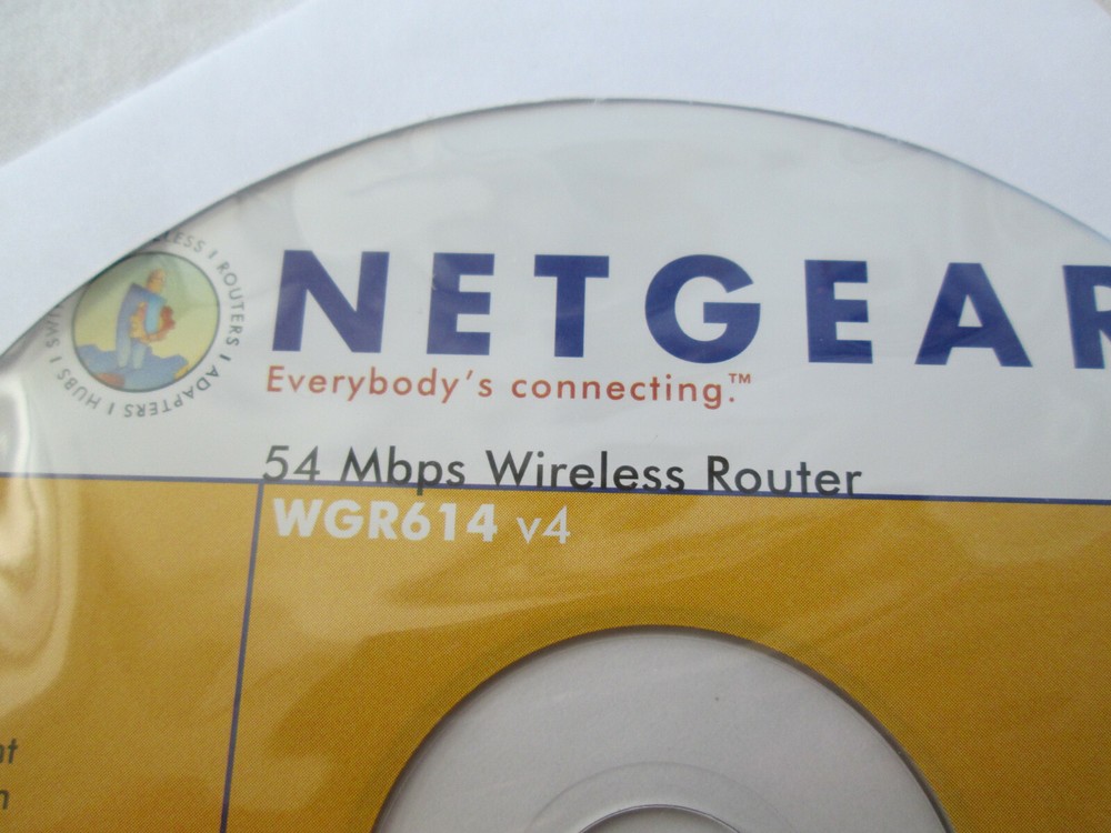 Netgear WGR614 v4 Wireless Router Installation/Setup CD & Installation Guide