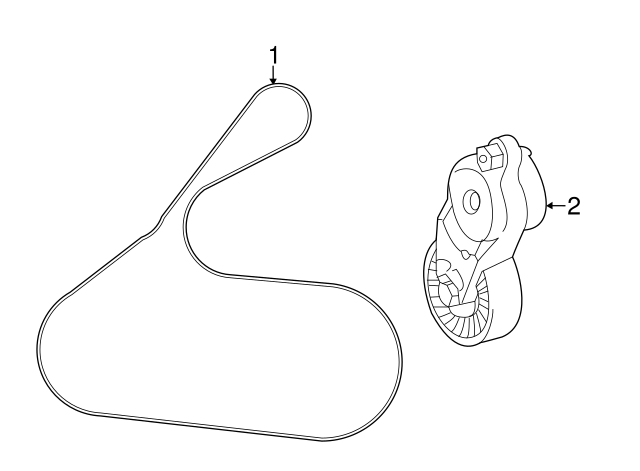 2009-2018 toyota RAV4 Serpentine Belt GENUINE OEM PART 90916-02668