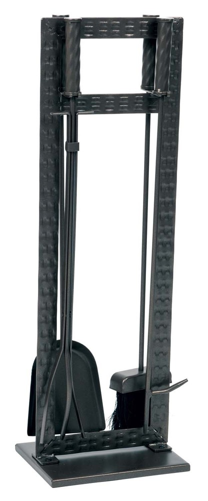 Dagan Five Piece Fireplace Tool Set, Black