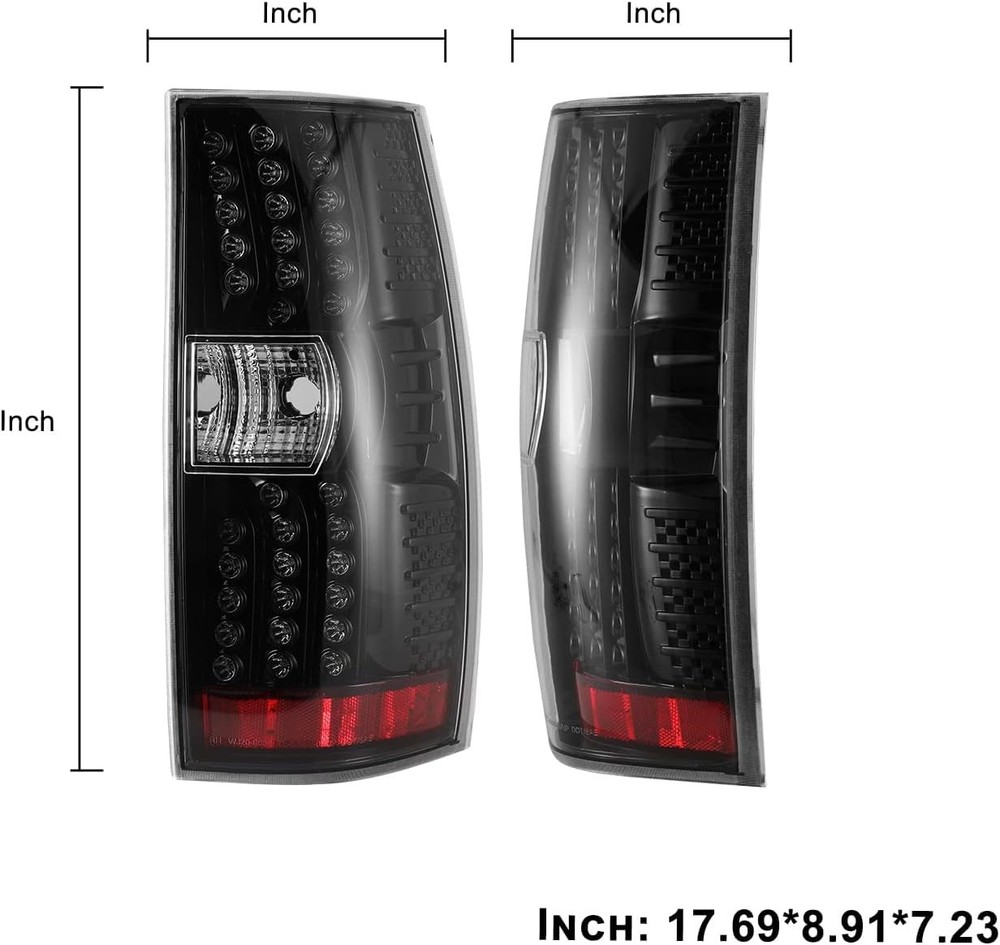 尾灯 Suburban Tahoe 2007 - 2013 防水总成 1 双透明镜片