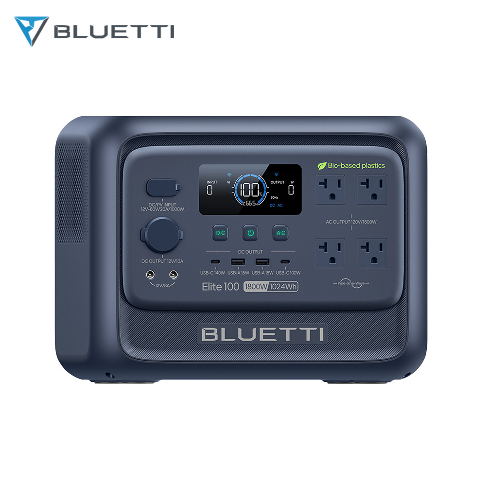 BLUETTI Elite 100 V2 Bio-based 1024Wh 1800W Portable Power Station for Outdoors