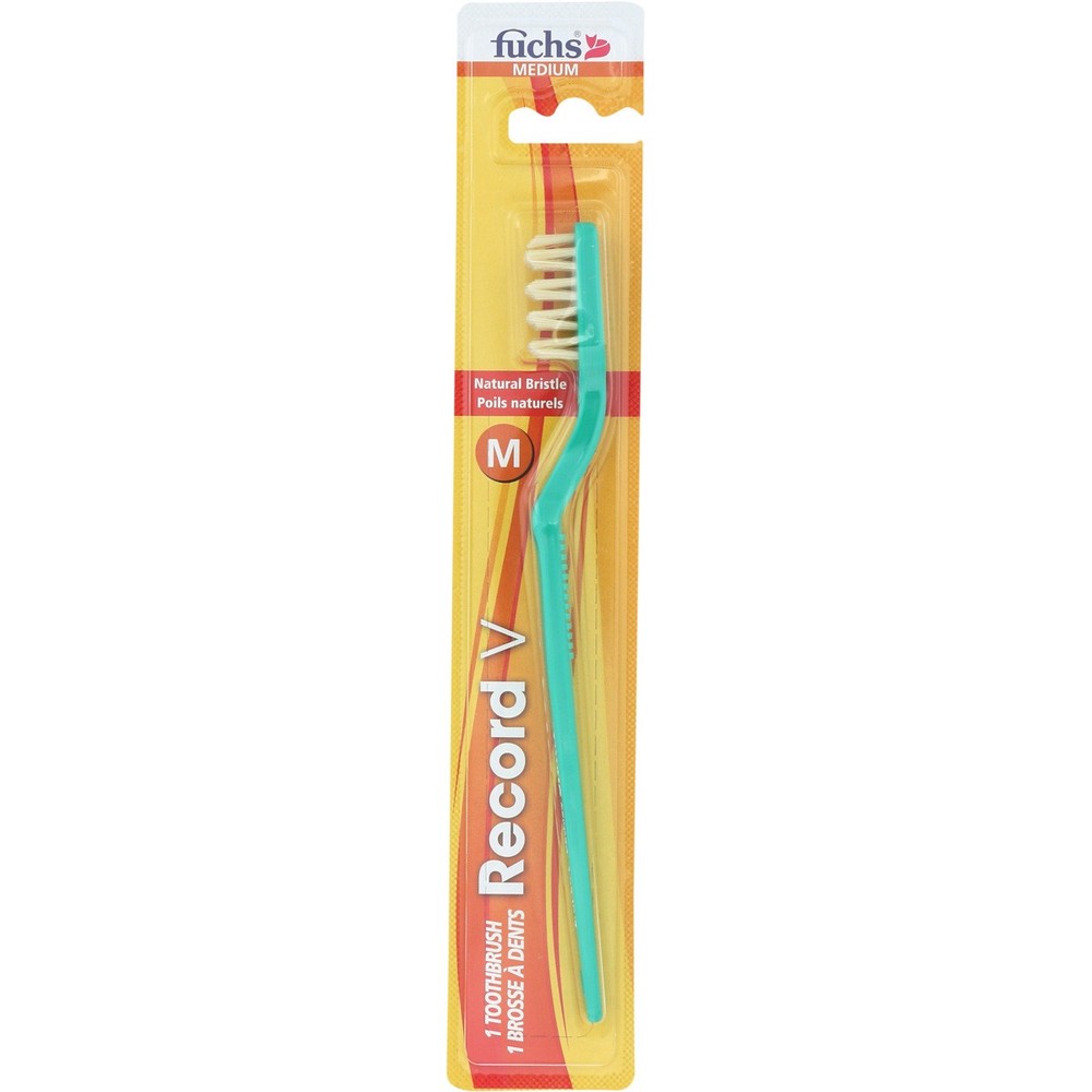 Fuchs Record V Natural Bristle Medium Toothbrush