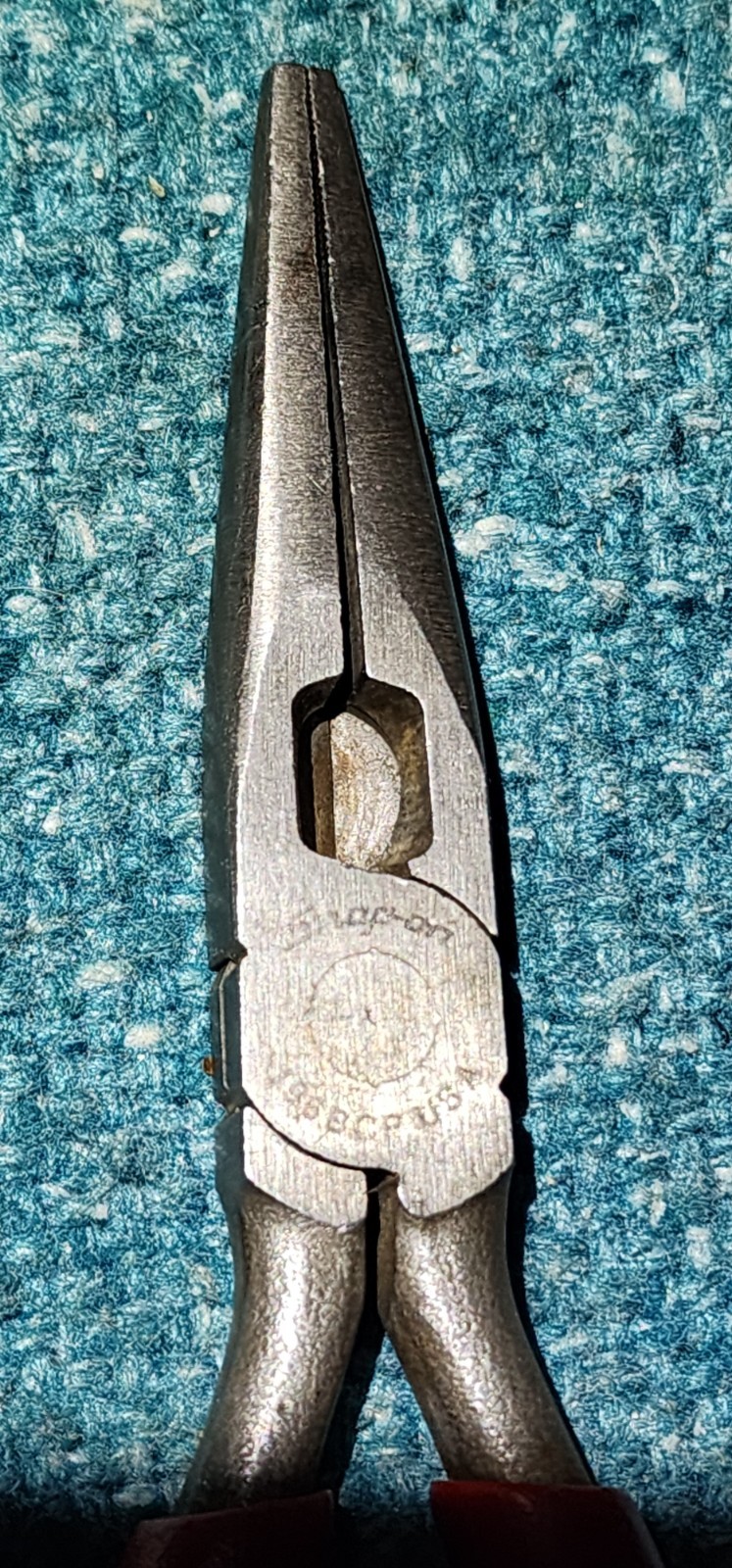Snap-on USA 196BCP Soft Grip Needle Nose Pliers 7" OAL! Preowned. Grind Mark.