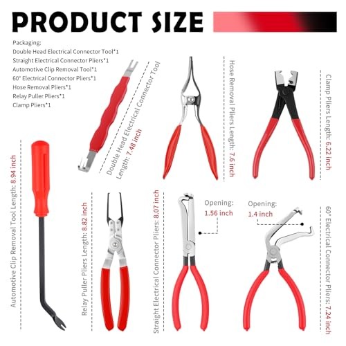 7PCS Automotive Electrical Terminal Connector Separator Removal Tool