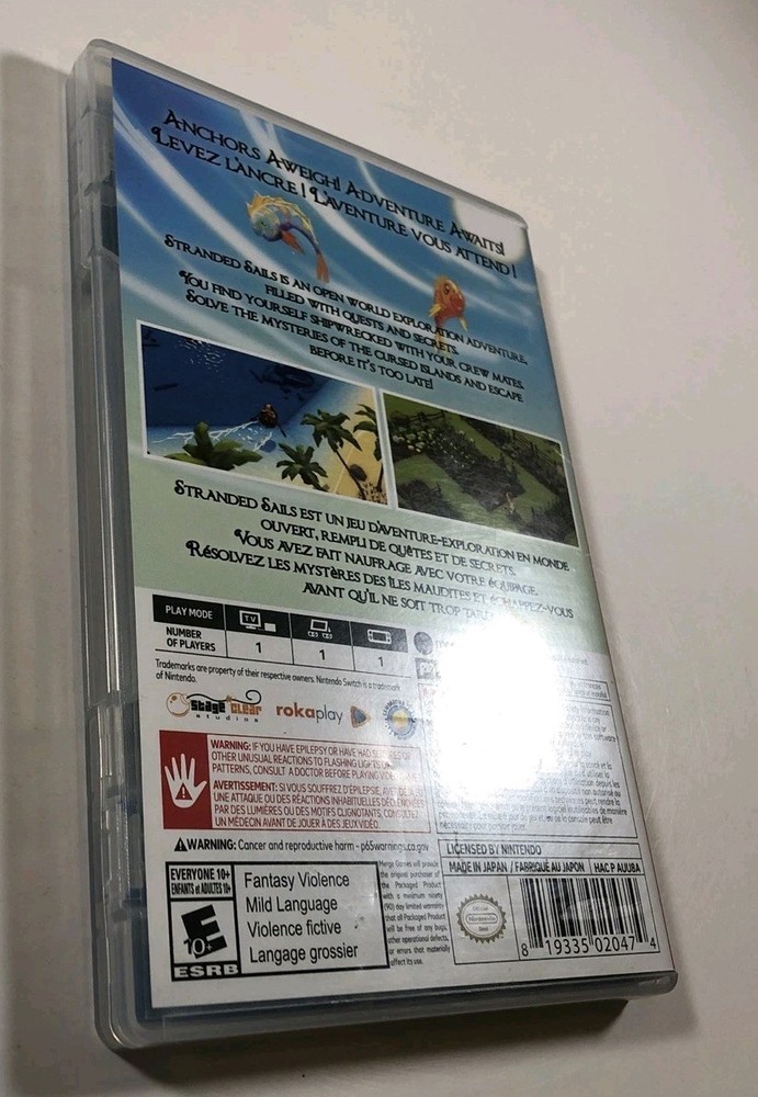 CASE ONLY NO GAME - Stranded Sails (Nintendo Switch) - PLEASE READ