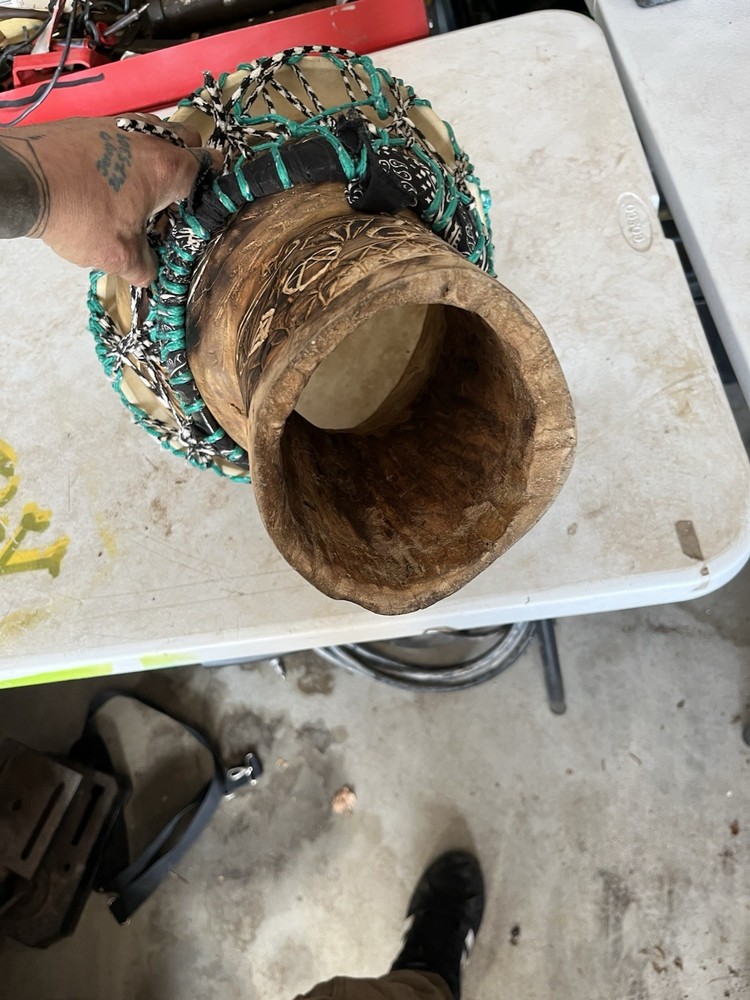 Actually Hand Made Dejembe Drum. Made From Scratch