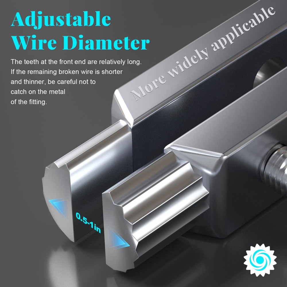 2 Pack Broken Pipe Extractor Tool, Easy-Out Stripped Screw Set,...