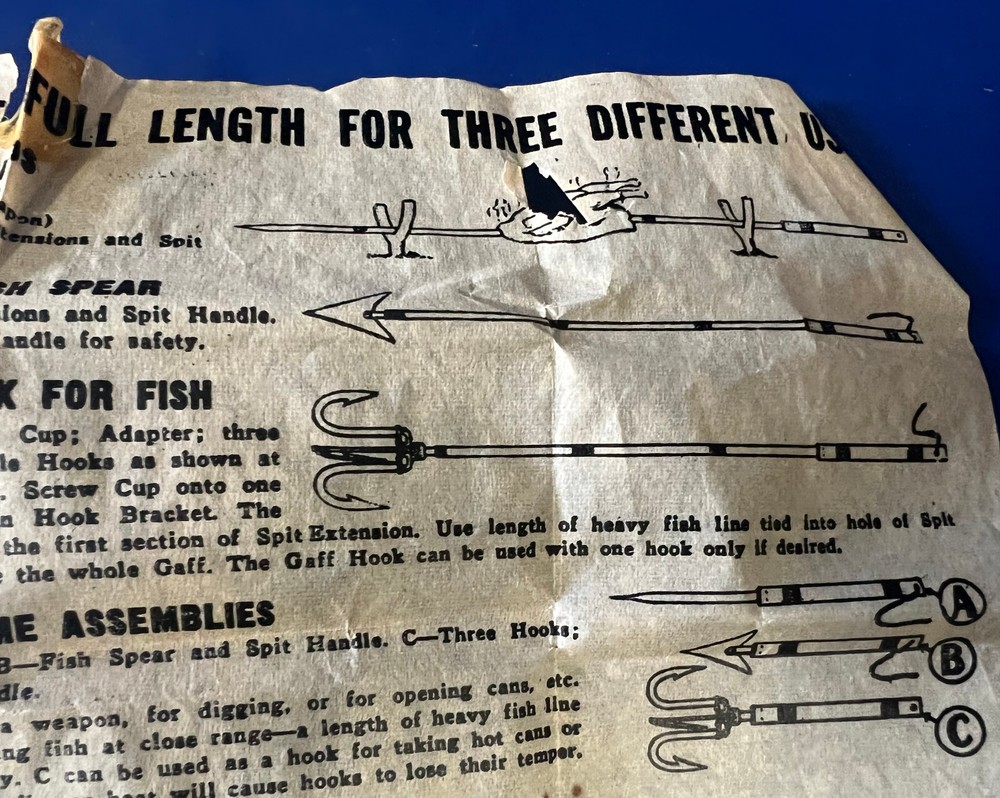 USAAF TYPE C-1 SURVIVAL VEST SPIT & GAFF SET