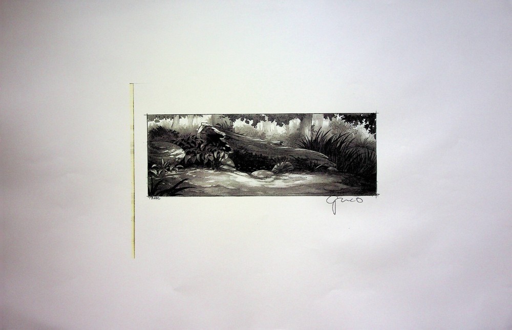 Pixie Hollow Games 2011 SIGNED Dennis Greco Production Background Layout Copy