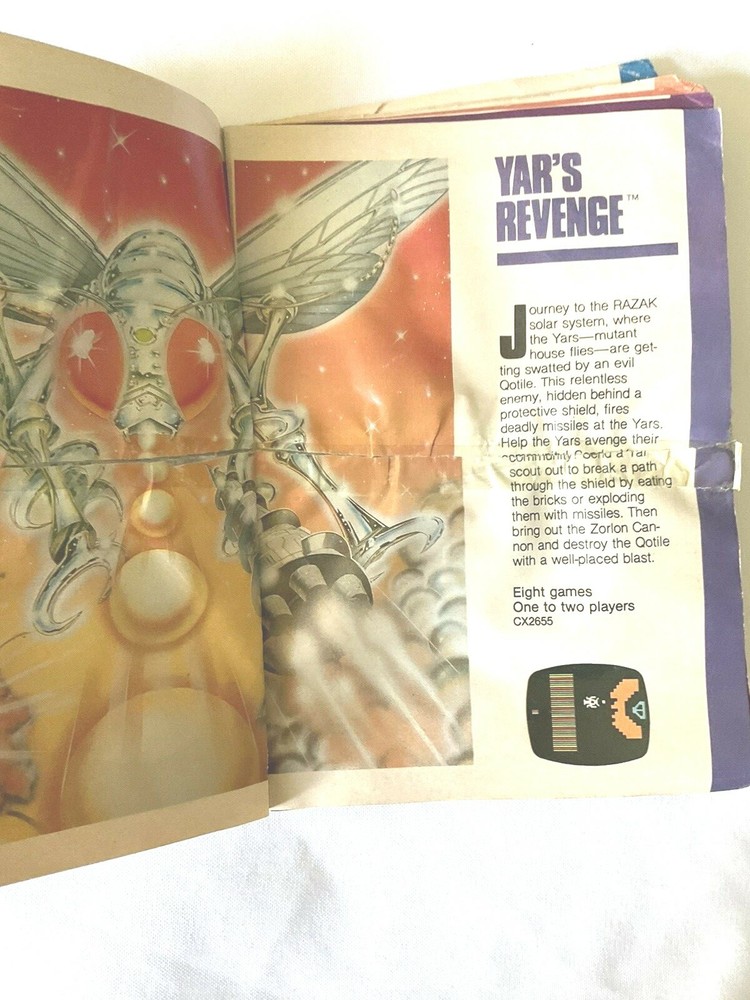 Atari Catalog Only 45 Game Program Cartridges Video Computer System Poor Cond