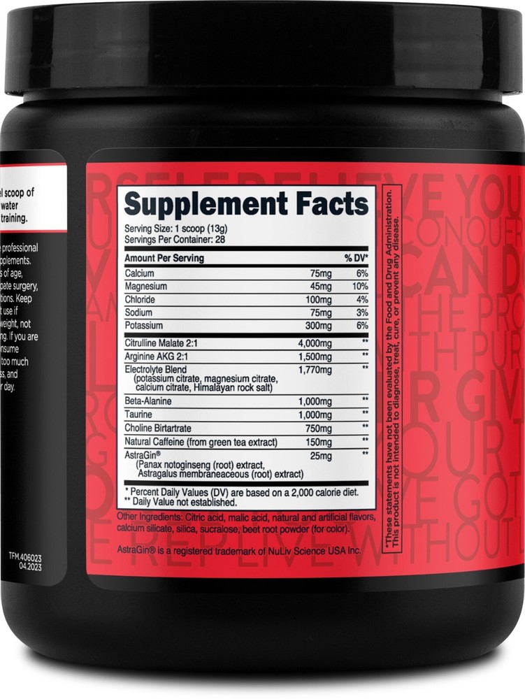 TransformHQ Pre-Workout (Rainbow Splash) 28 Servings - Perform - Gluten Free