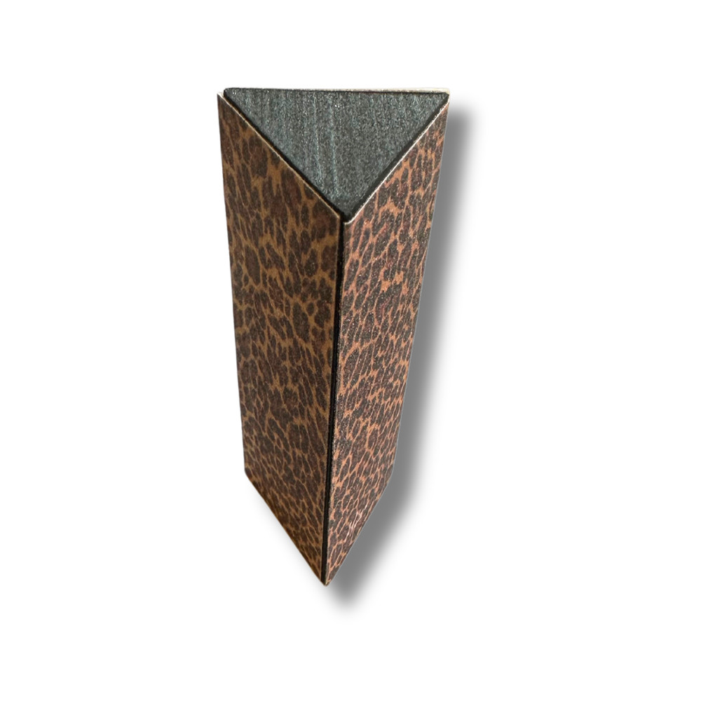 Mia® Delta™ Foam Equilateral Triangular Shaped Fingernail Files - Leopard 3PCS