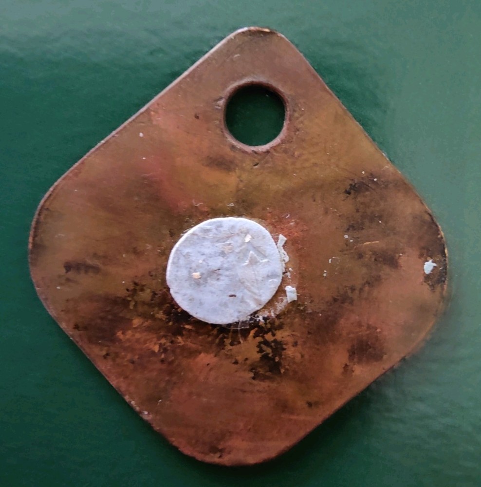 Kellingley Colliery Pit Check Tally Token marked Kell 3697