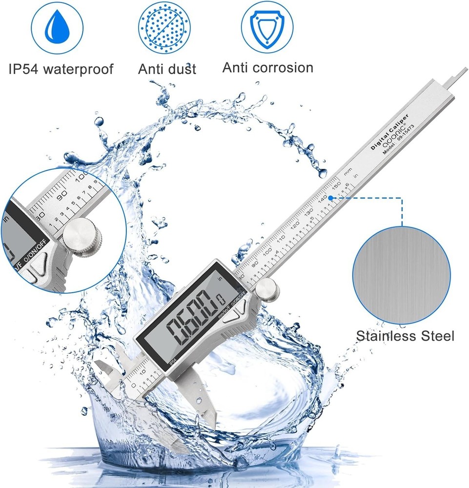 Multi-Mode 0-6'' Digital Caliper - Precision Measuring Tool for DIY Projects