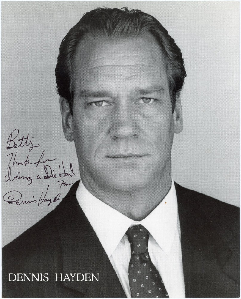 Dennis Hayden - Signed B&W Photograph