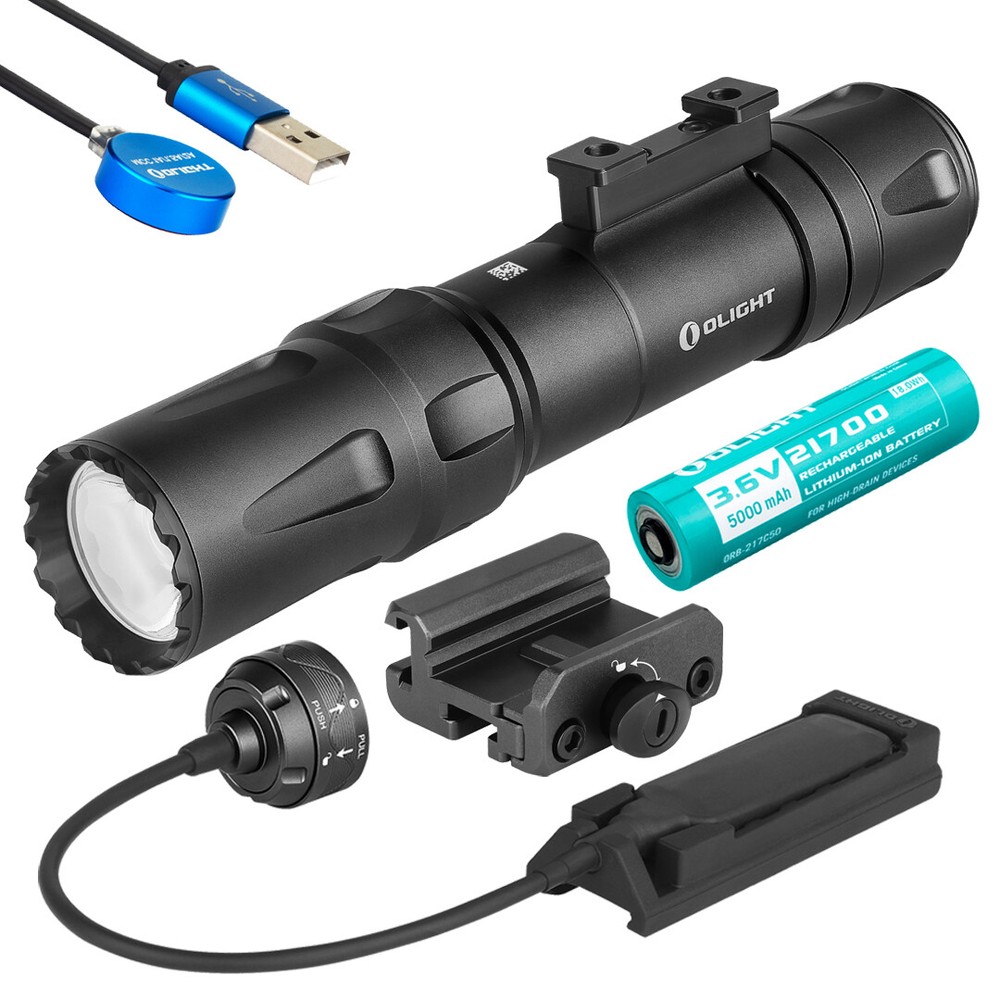 Olight Odin 2000 Lumen Rechargeable Quick Release Rail Mount Flashlight