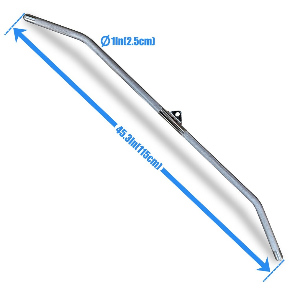 Solid 45 Inch Lat Pulldown Bar Non-slip Handle for Home Gym Tricep Training