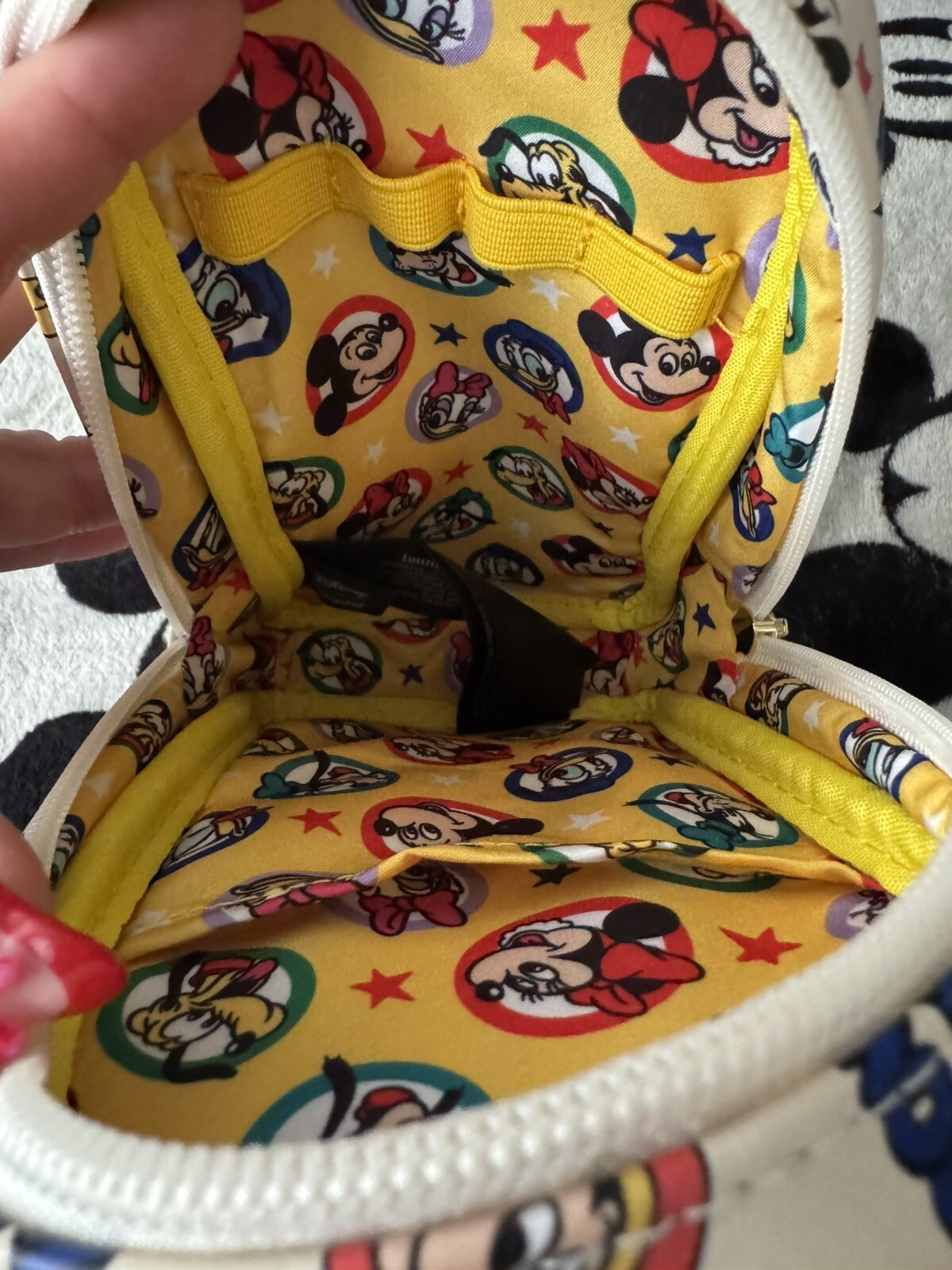 New Loungefly Disneys Mickey Mouse Pencil Case With Metal Clip Bag