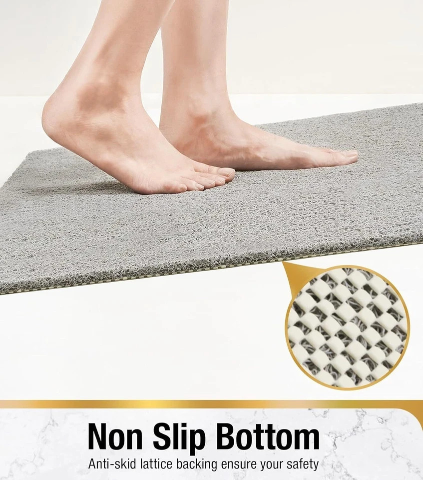 Soft Textured Shower Mat, Non Slip Anti Mould for Inside Shower & Bathtub Mats