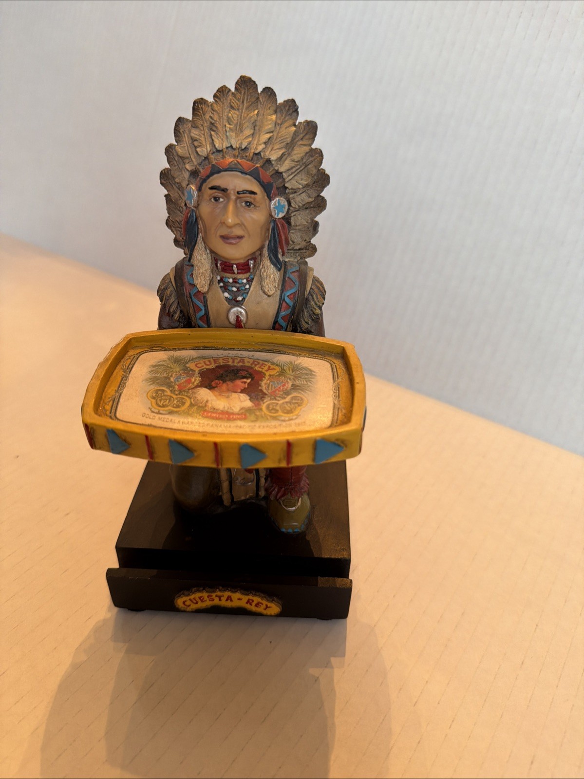 CUESTA REY LIMITED EDITION CHIEF COPPER PENNY COLLECTIBLE CIGAR STORE INDIAN