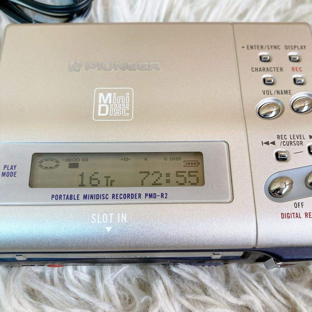 Pioneer Pmd-R2 Portable MD Player, Used, Untested, Includes Accessories