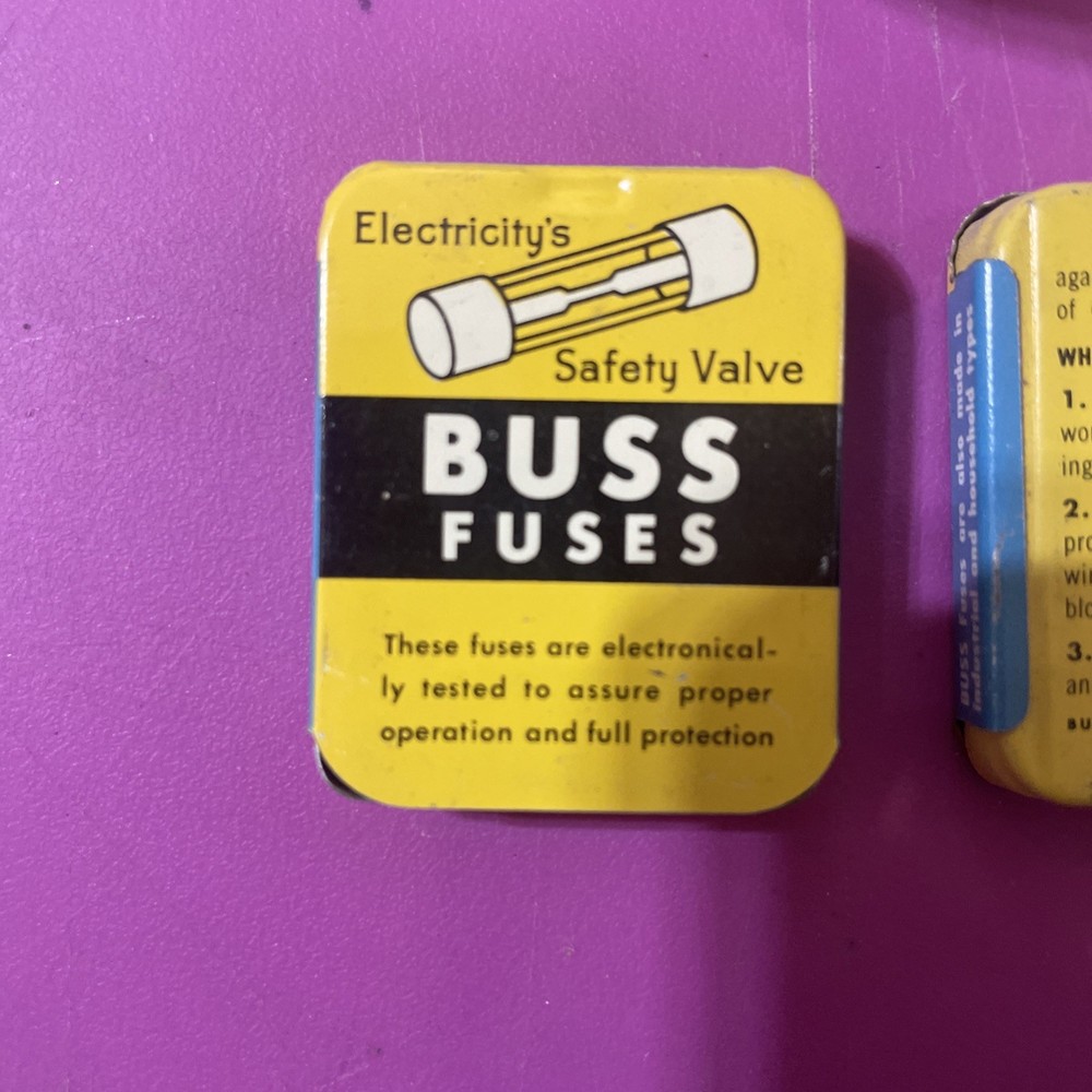 C 1/4 BUSSMANN FUSES 5 PCS