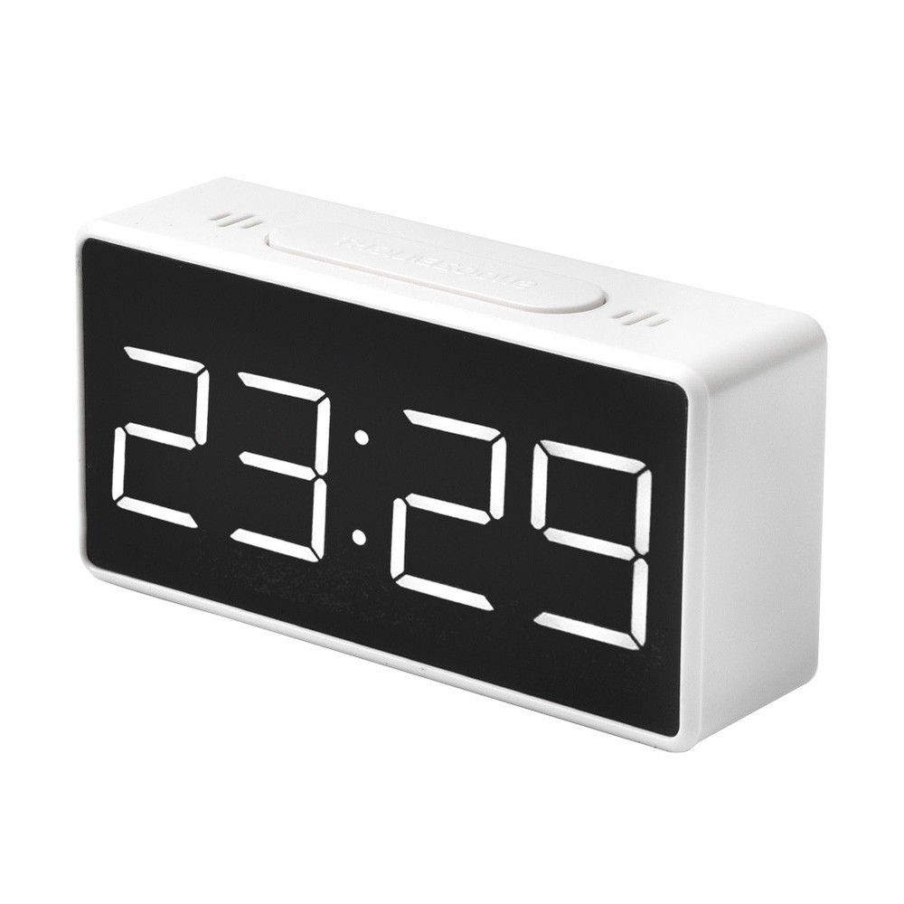 LED Digital Alarm Clock USB/Battery Mirror Temperature Office Table Decoration
