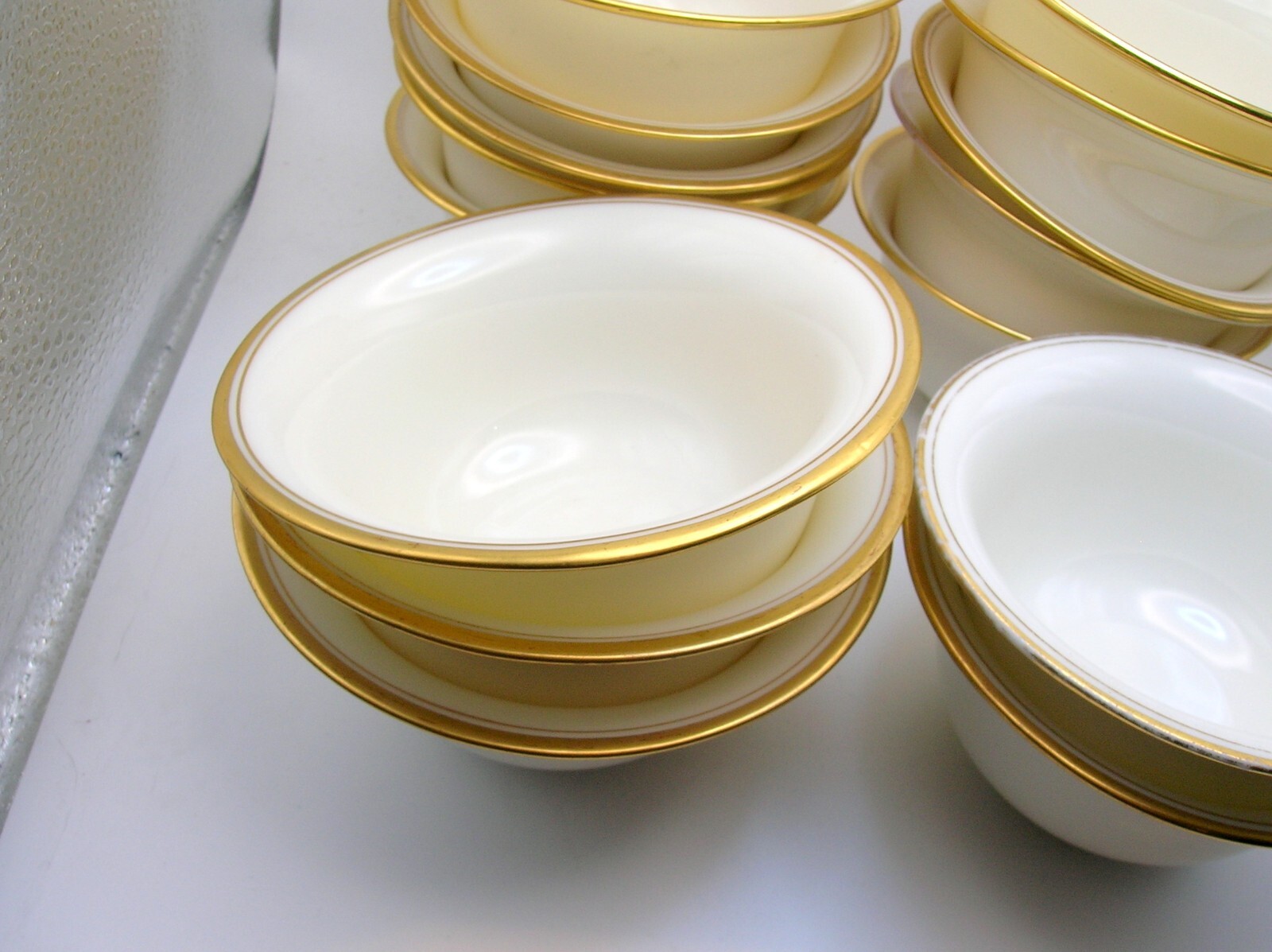 1 X LENOX BOULLION OR SOUP LINER 4 1/8" IN DIAMETER FOR SILVER HOLDER/MORE AVAIL