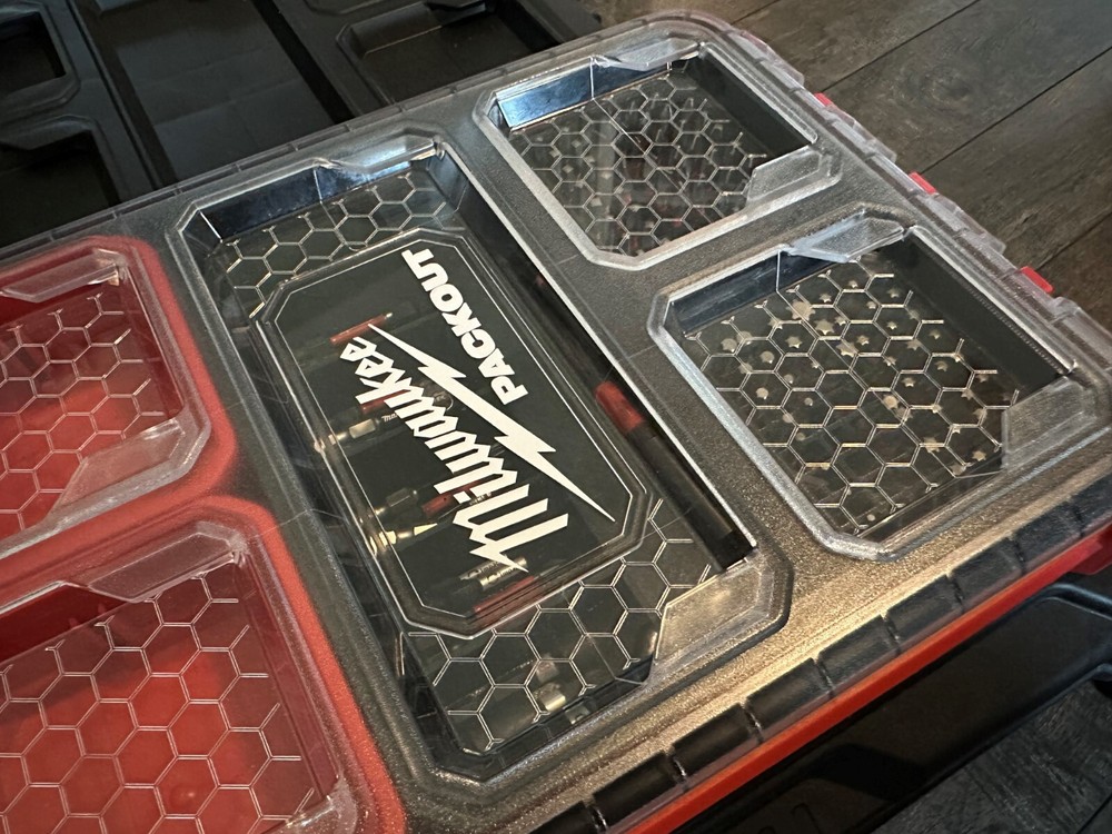 Impact bit holder insert for Milwaukee PACKOUT Low Profile Organizers