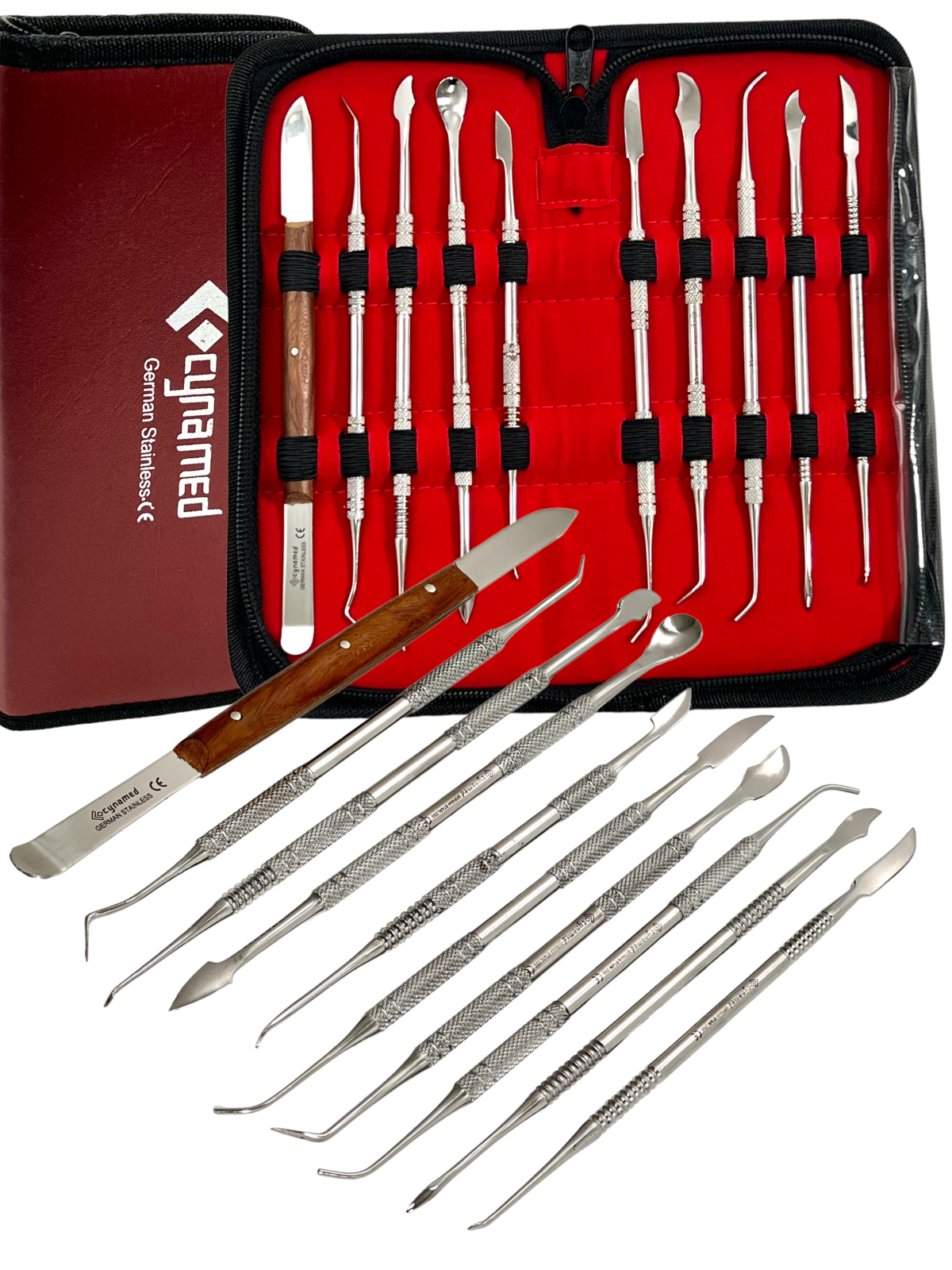 GERMAN Stainless Dental Lab Equipment Dental Kit Wax Carving Tool Set
