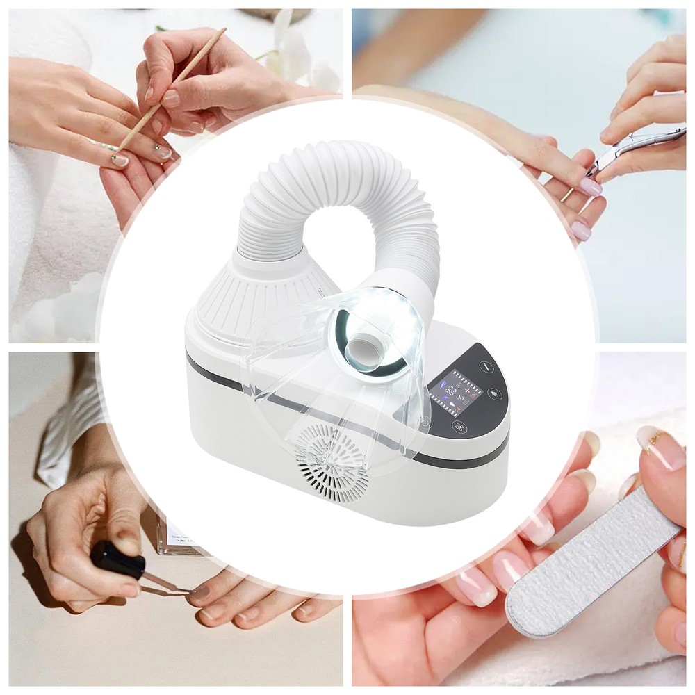 Nail Collecting Machine Tabletop Nail Dust Cleaning Machine Adjustable Speed