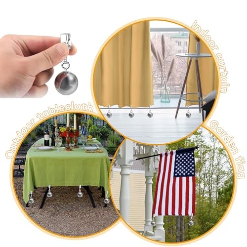 Tablecloth Flags Weights, Stabilizing Tablecloth Flags Down, Clip Weights on 10