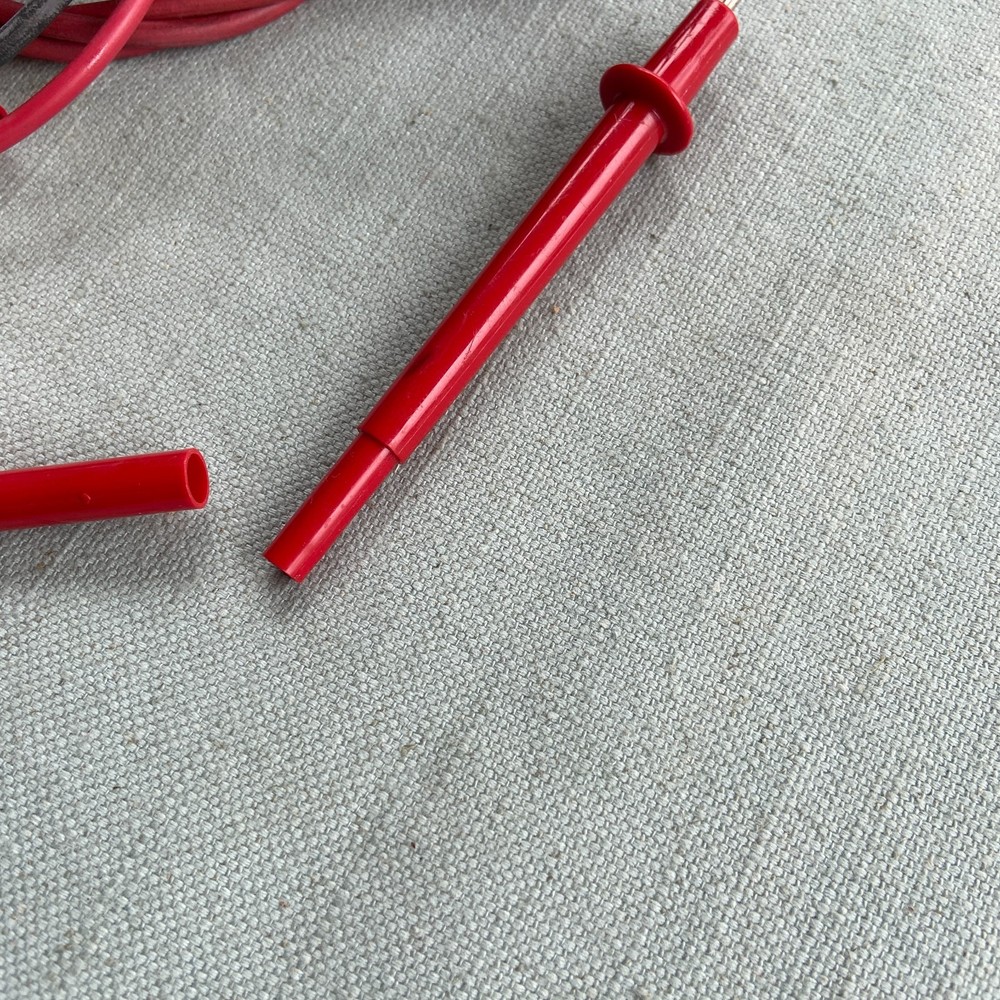 Vintage Meter Test Probe Leads 3 Red 1 Black Sets Lot 4 Electronics Computer
