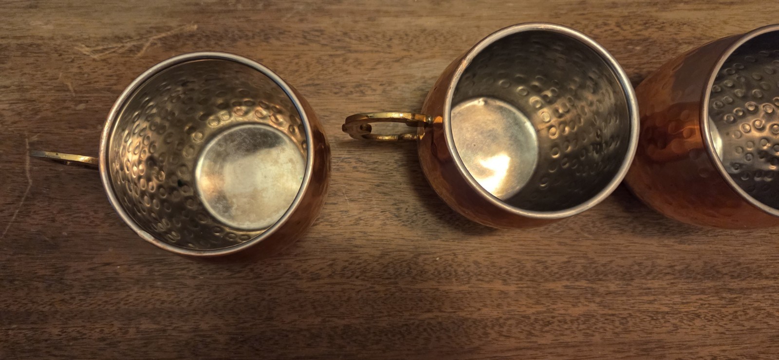 Hammered Copper Mule Mugs Set Of 4 Made In India Home Essentials Barware