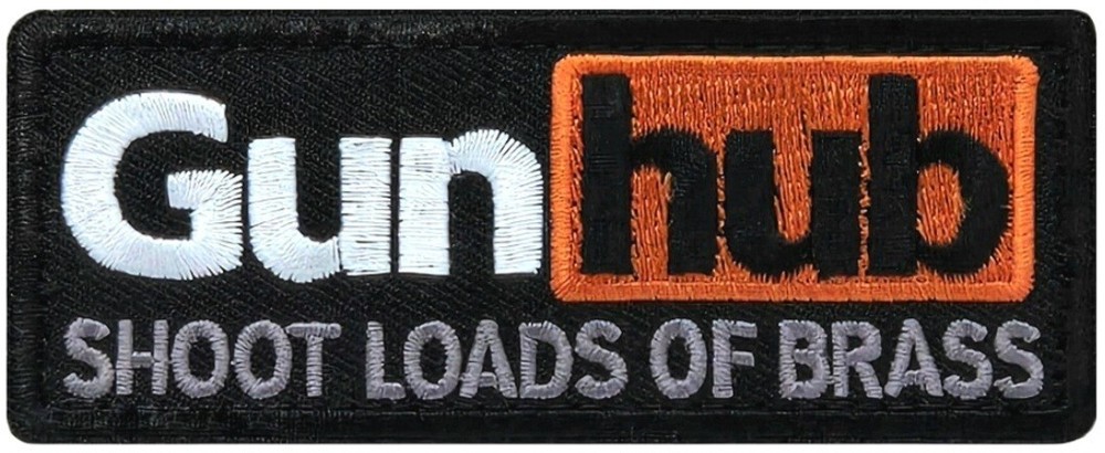 2nd Amendment 2A Gun Hub Funny Morale PATCH | 2PC - Hook Back 3.5"x 1.25"