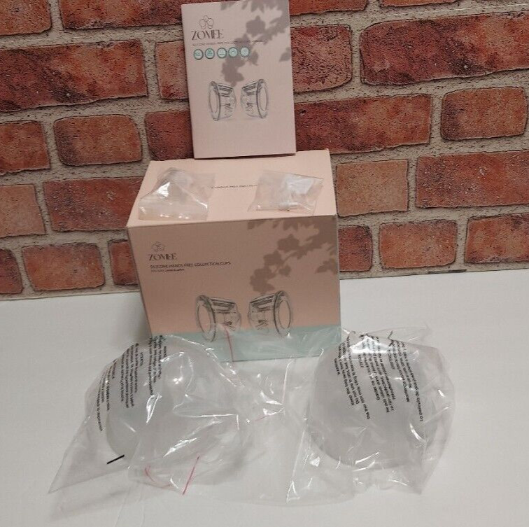 ZOM7EE Silicone Hands Free Collection Cups, Pre-owned Sterilized