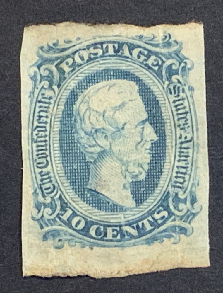 Travelstamps: US Stamps CONFEDERATE CSA SCOTT #11 MINT NO GUM MNG