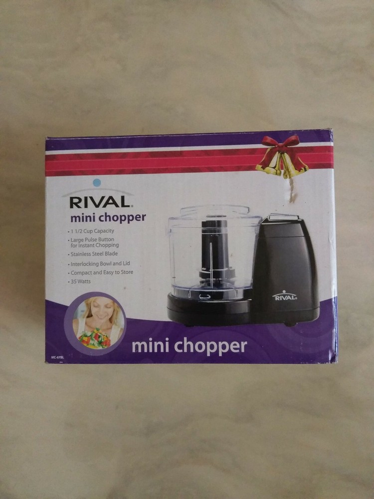 RIVAL 1 1/2 CUP CAPACITY BLACK MINI CHOPPER MC-67BL