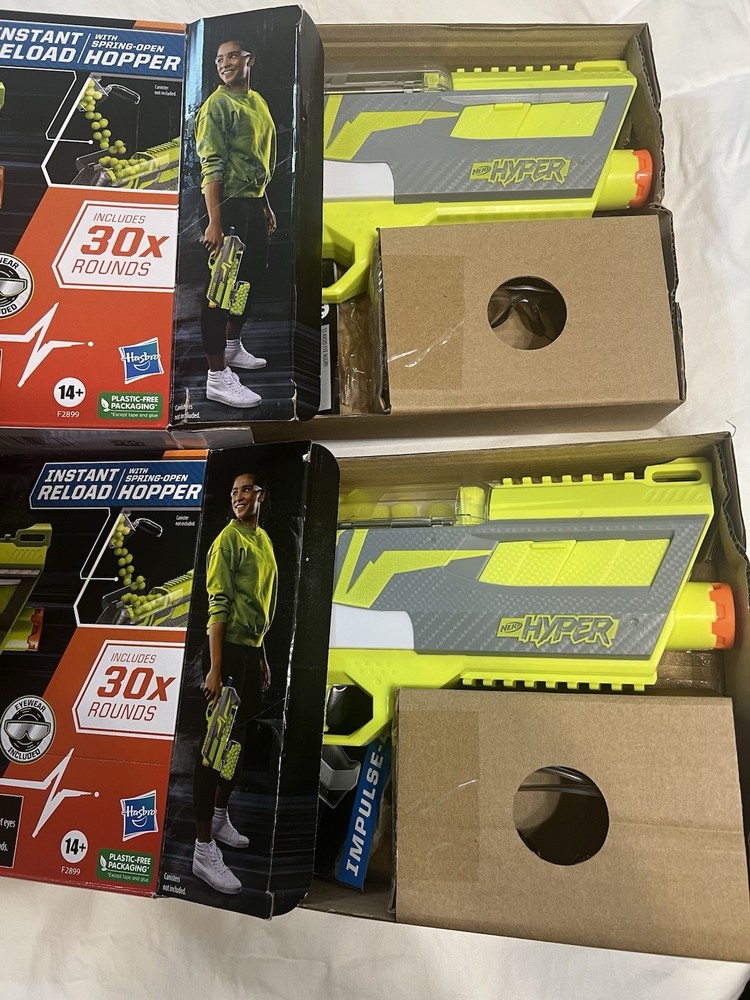 2x Nerf Hyper Impulse-40 Blaster, 46 Nerf Hyper Rounds, Fires Up To 110 Feet/sec