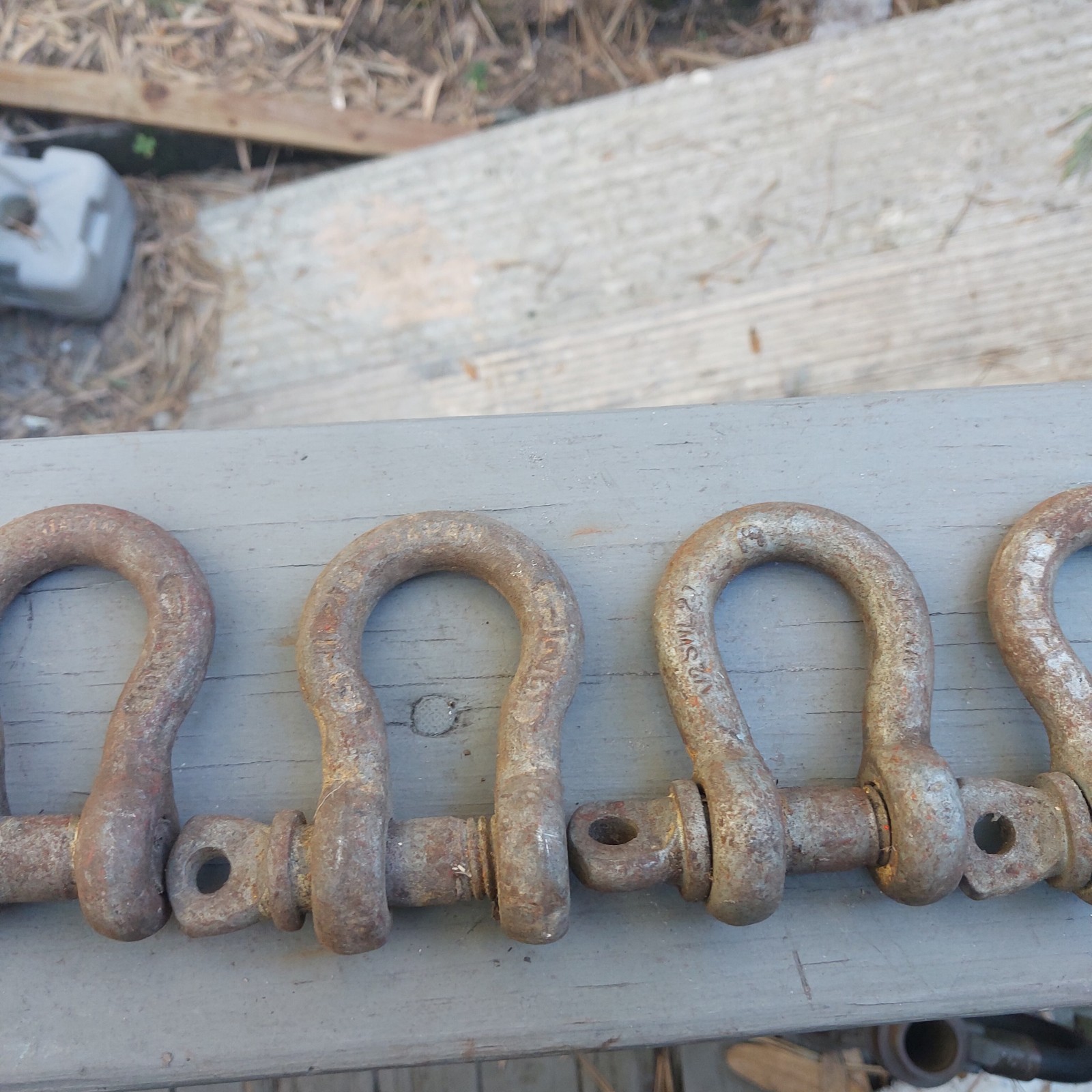 14 Screw Anchor Shackles Some Marked Japan Clevis U.S. NAVY SHIP SALVAGE