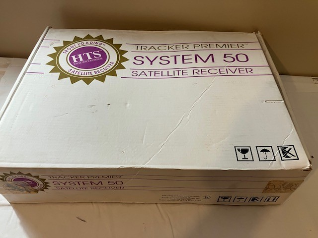 HTS Tracker Premier System 50 Satellite Receiver NOS Open Box w/ Remote