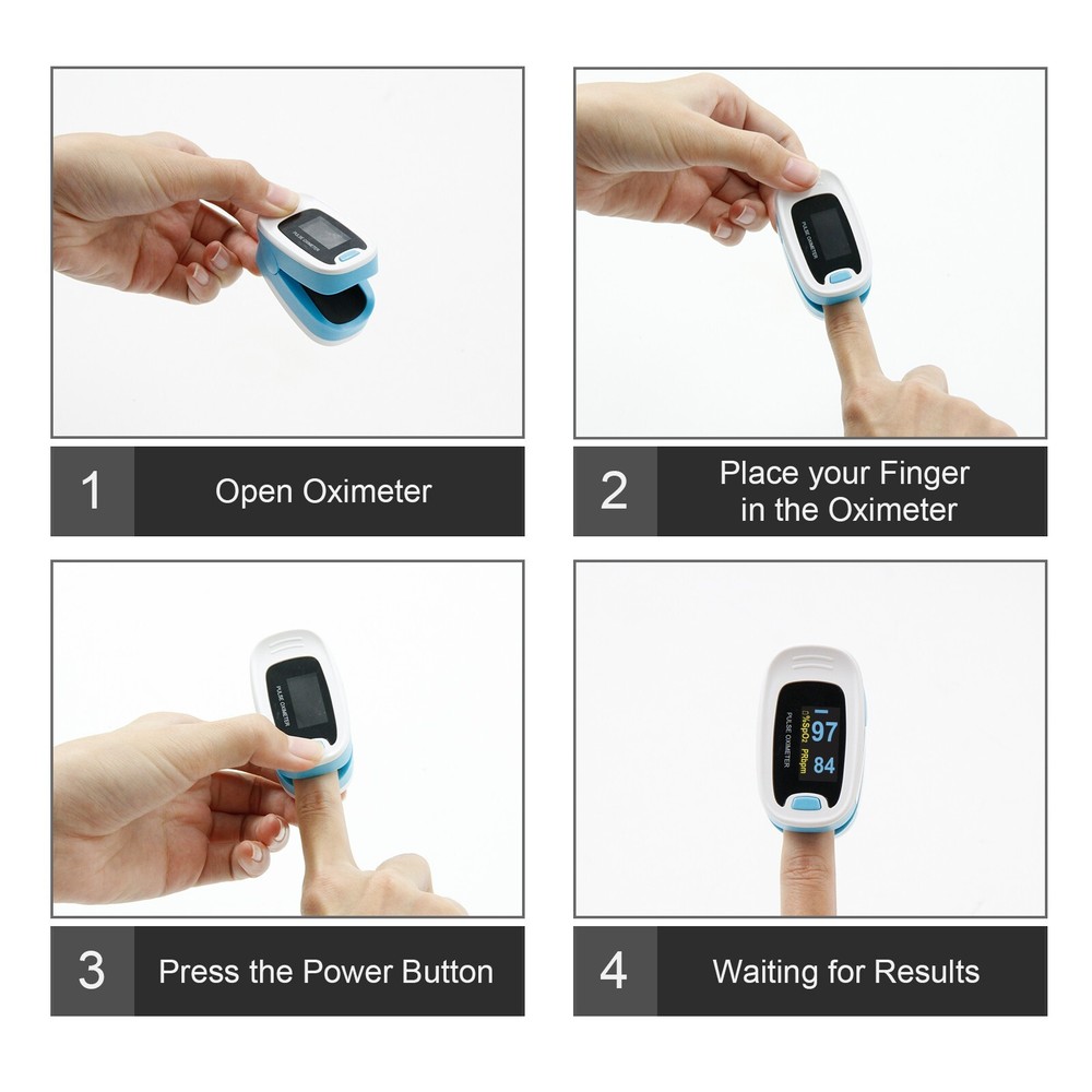 CONTEC OLED Pulse Oximeter Spo2 Fingertip Probe Blood Oxygen Saturation Machine