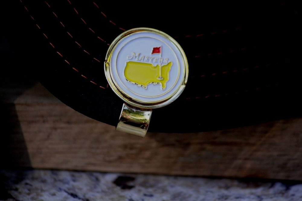 The Masters 2014 Ball Marker and Hat Clip Solid White