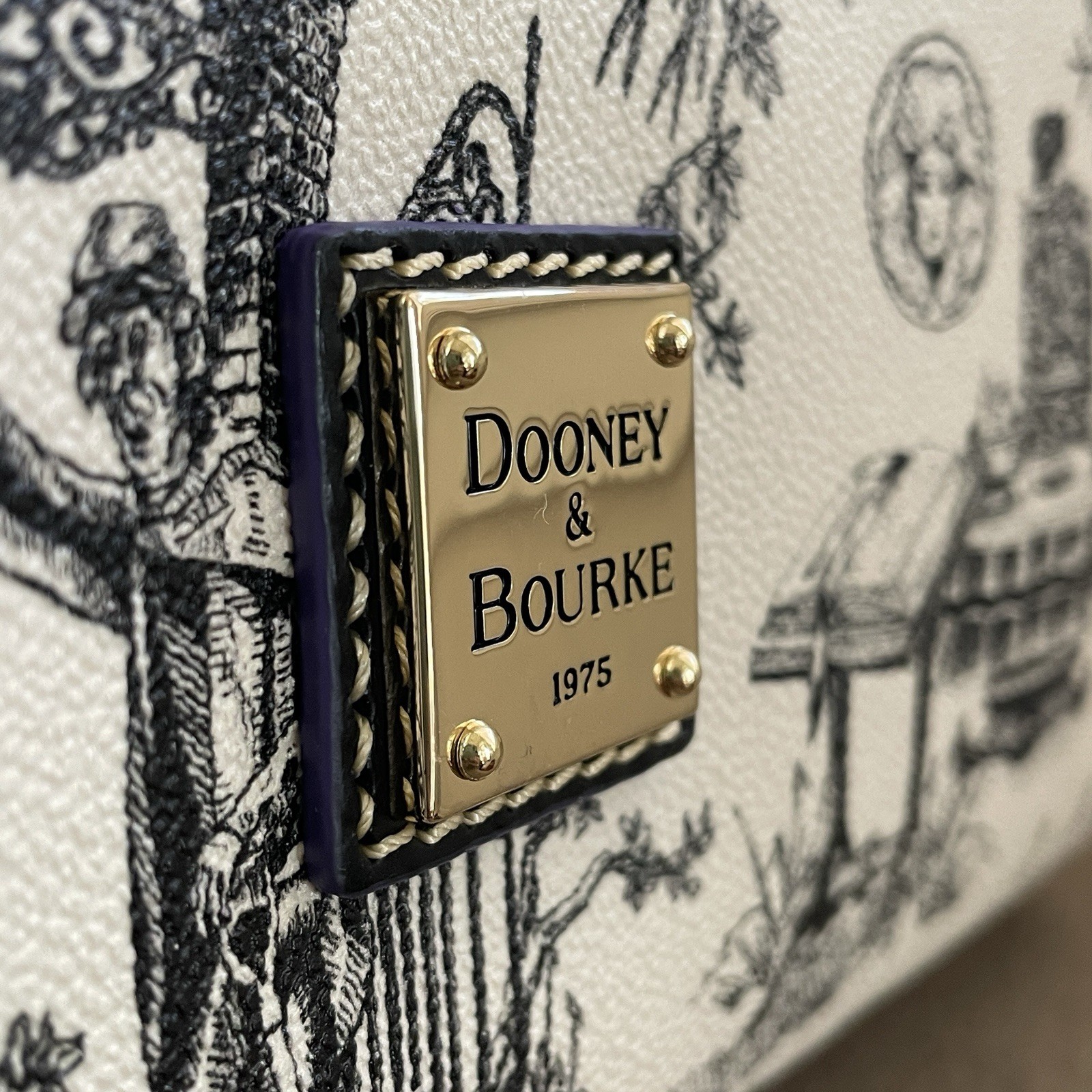 Dooney & Bourke Disney 2025 Haunted Mansion Toile Satchel Bag - NWT