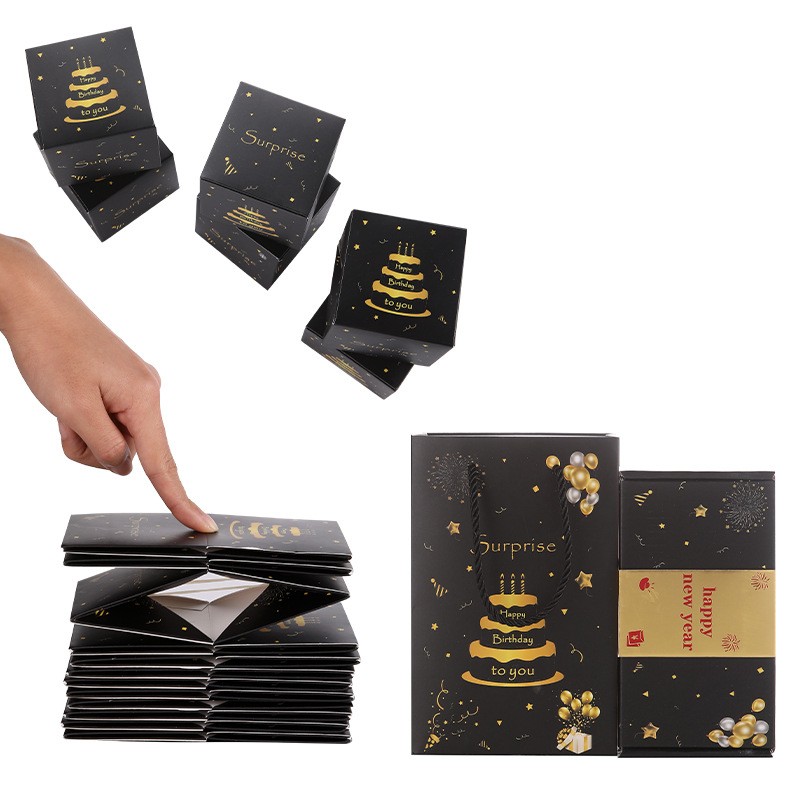Premium Pop Up Surprise Cash Explosion Gift Box Luxury Money Box Birthday