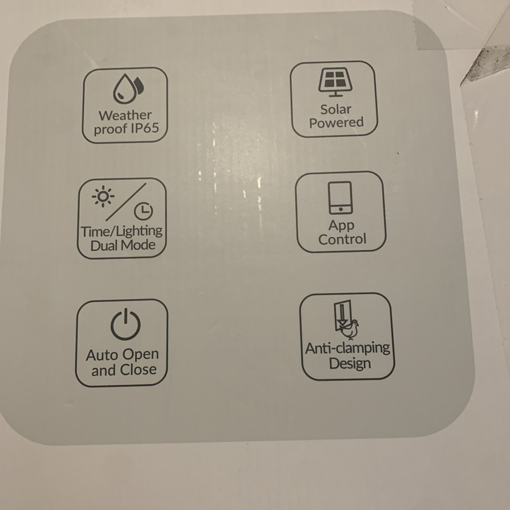 Solar Powered Automatic Chicken Coop Door with Timer/PIR Sensor Modes