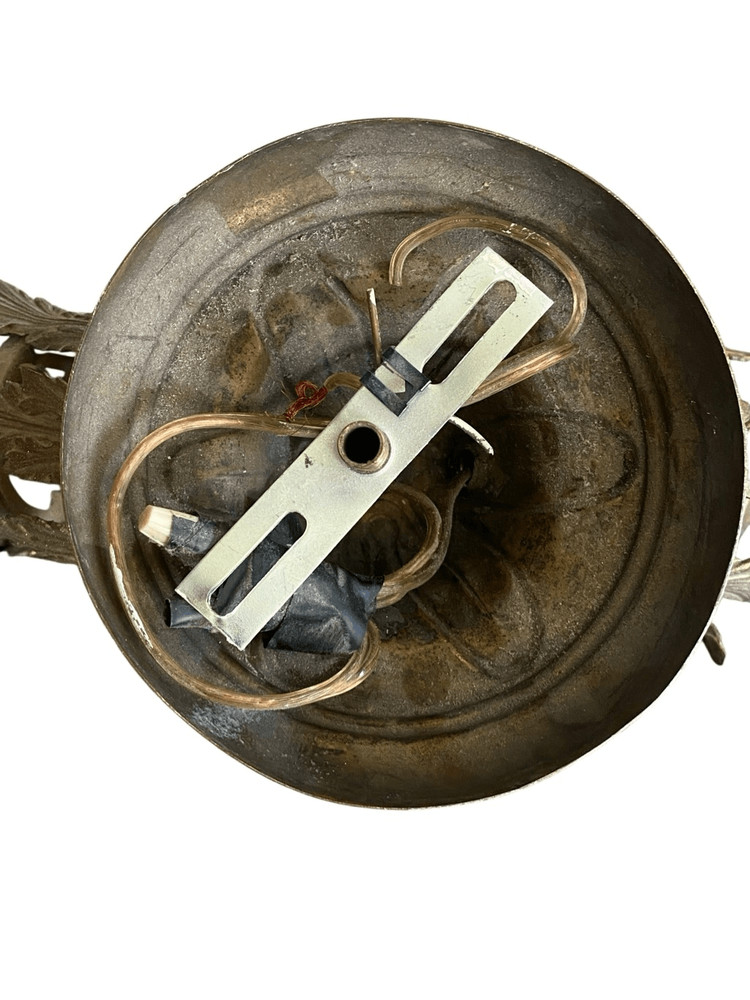 Vintage Classical Style Brass Set Flush Mount Light & 2 Wall Sconces