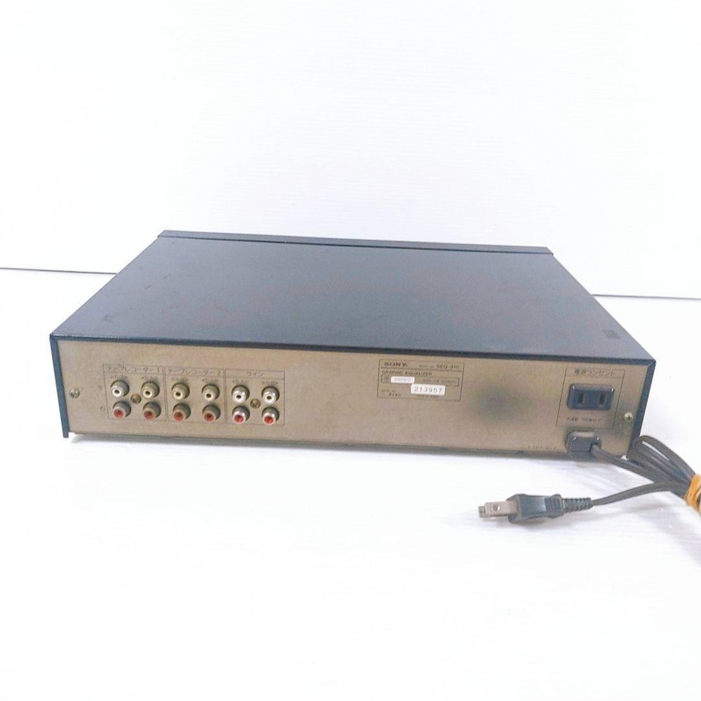 Sony SEQ-910 Graphic Equalizer Spectrum Analyzer Power ON Tested Junk JDM