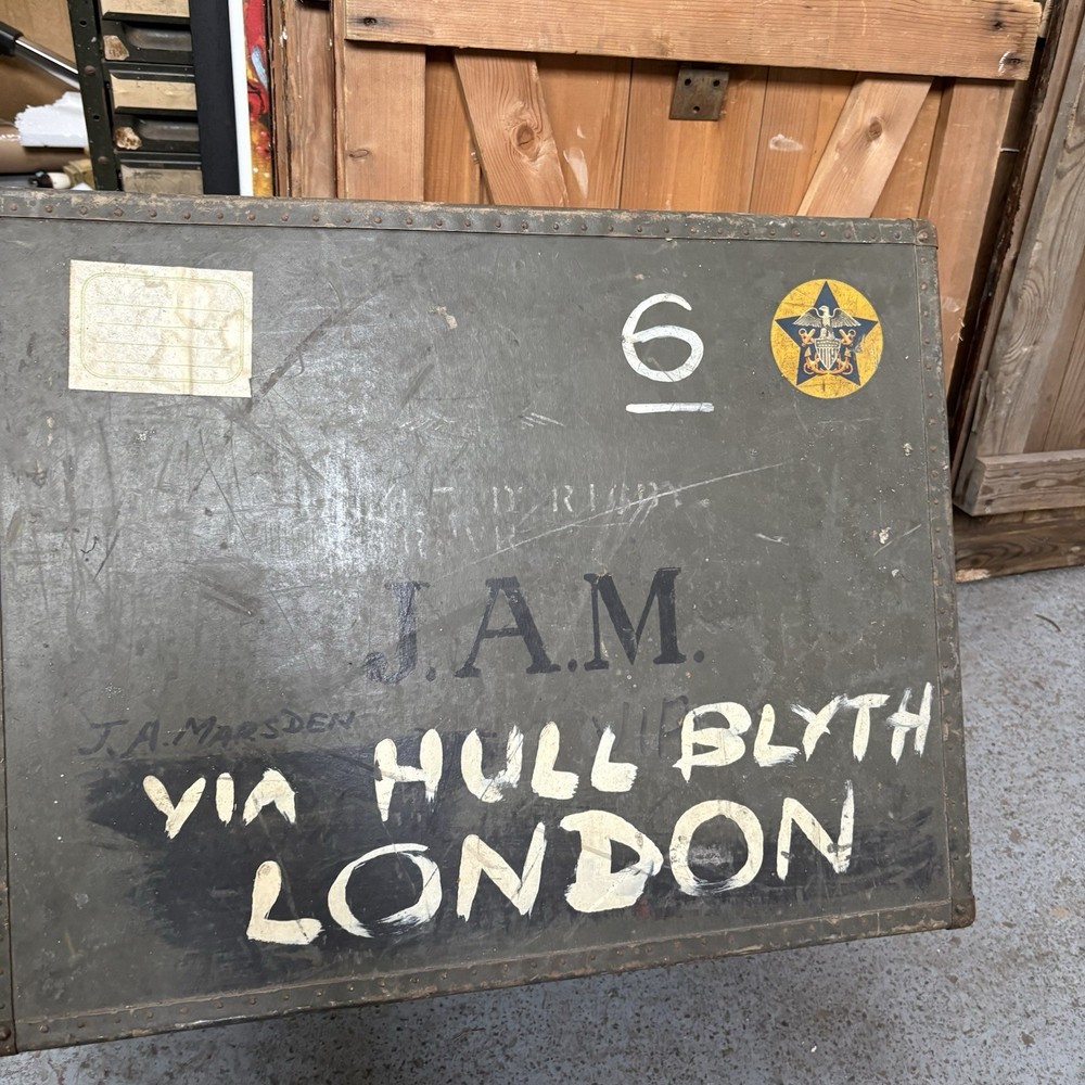 WW2 Era US Navy Hartmann Seapack Travel Trunk Case